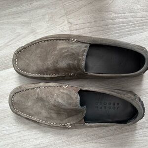 Joseph Abboud Men's Taupe Suede Loafers